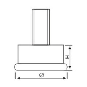 Nivela de bază pentru dulap din nailon/HDPE UNI-46 details